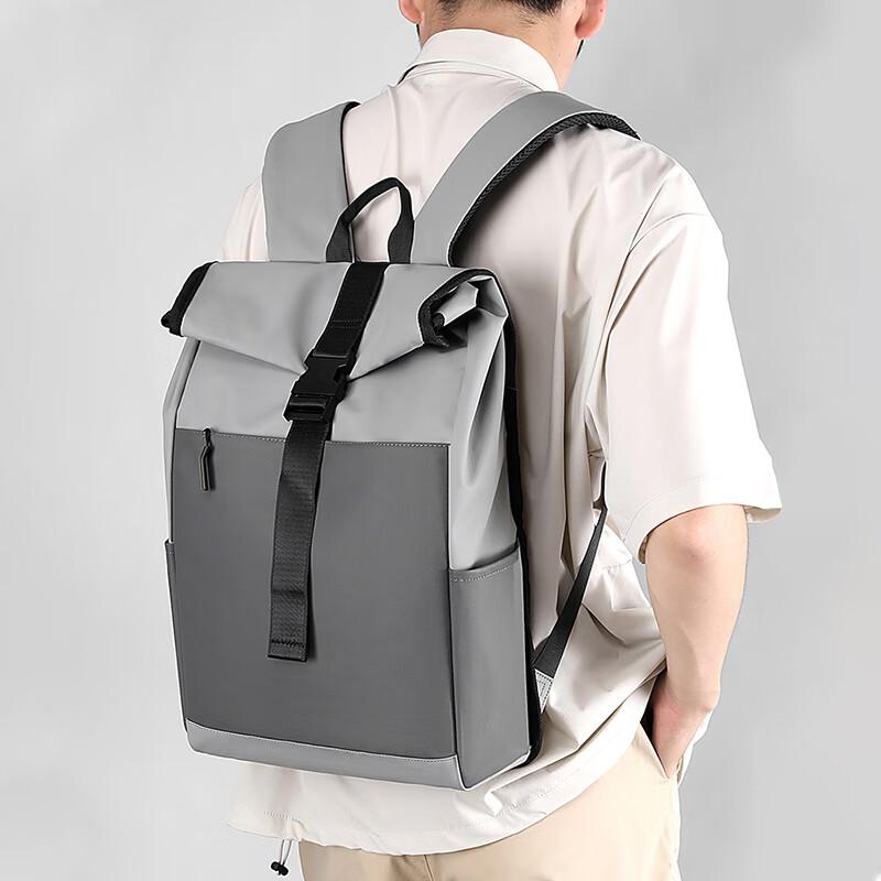 Biyoumei Simple And Stylish Backpack for Men And Women, Commuter Laptop Bag, Student Schoolbag, Large Capacity Waterproof Computer Backpack