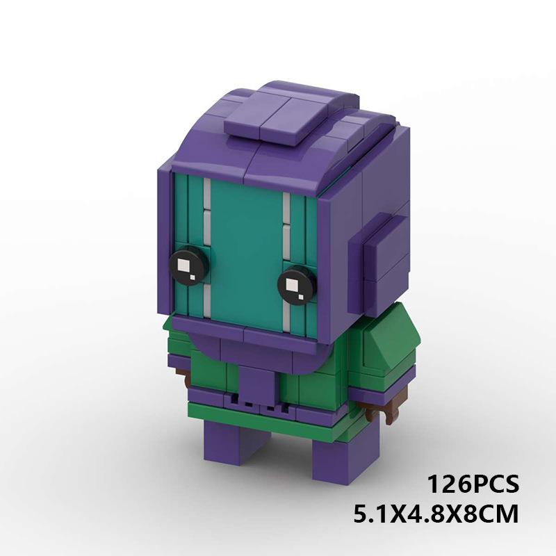 Building Block Compatible, Creative Anime, Marvel Conqueror Kang, Brick Model, Children Diy Square Head Boy