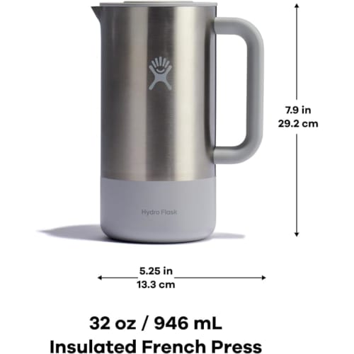 32 oz (946 ml) Insulated French Press, Birch
