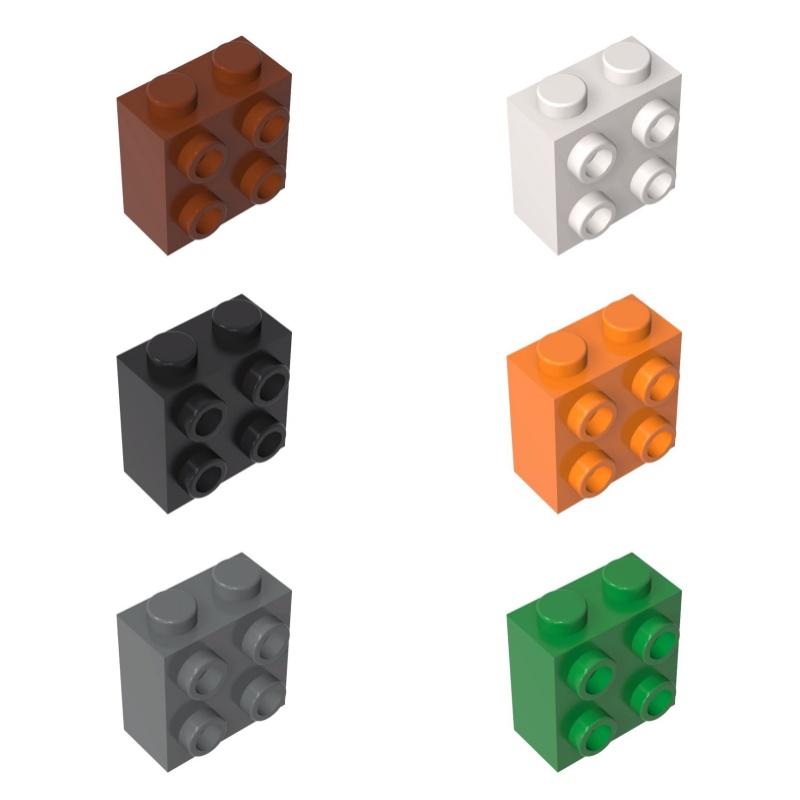 10PCS 22885 1x2x1 2/3 featuring Studs on 1 Side Block Moc Works With featuring Brick DO IT YOURSELF Children's Toy Assembly