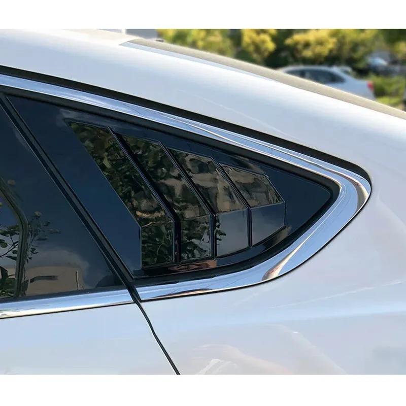 For Ford Mondeo Fusion Sedan 2013-2018 ABS Plastic Rear Window Quarter Louver Cover Side Vent Trim Car Adhesive Accessories
