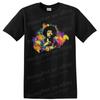 Jimi Hendrix T-Shirt Psychedelic Rock Porträt Gitarre Tee Musiklegende