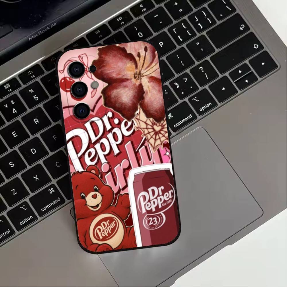 

Cherry Drink Dr Pepper suger Phone Case For Samsung S25,S24,S21,S22,S23,S30,Ultra,S20,Plus,Fe,Lite,Note,10,9,5G Black Cover Samsung S225G