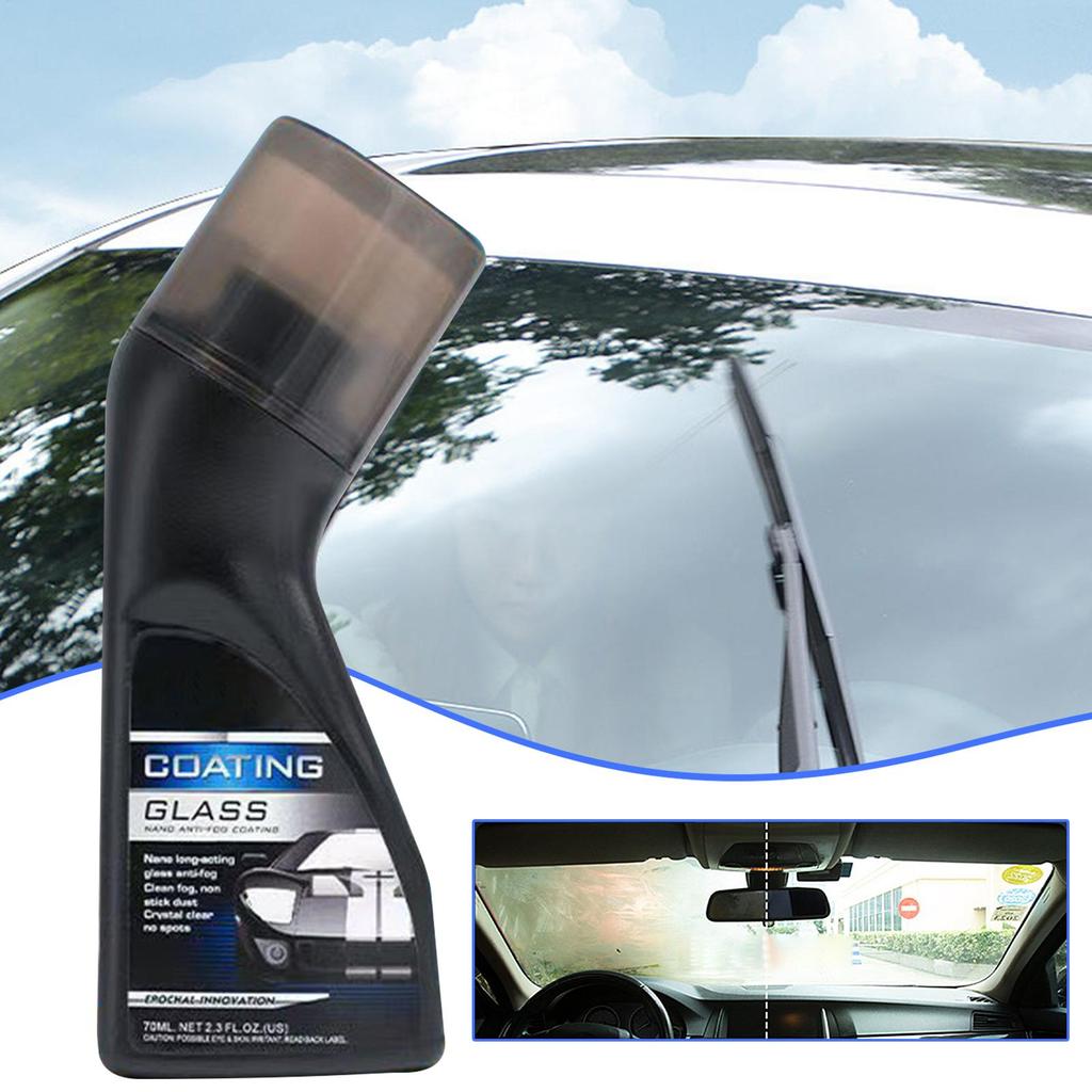 Glass Anti-Fog Rainproof Agent 90ml Auto Glass Defogging Agent Long-Lasting Anti-Fogging Tool for Sedan Truck SUV RV Small Car