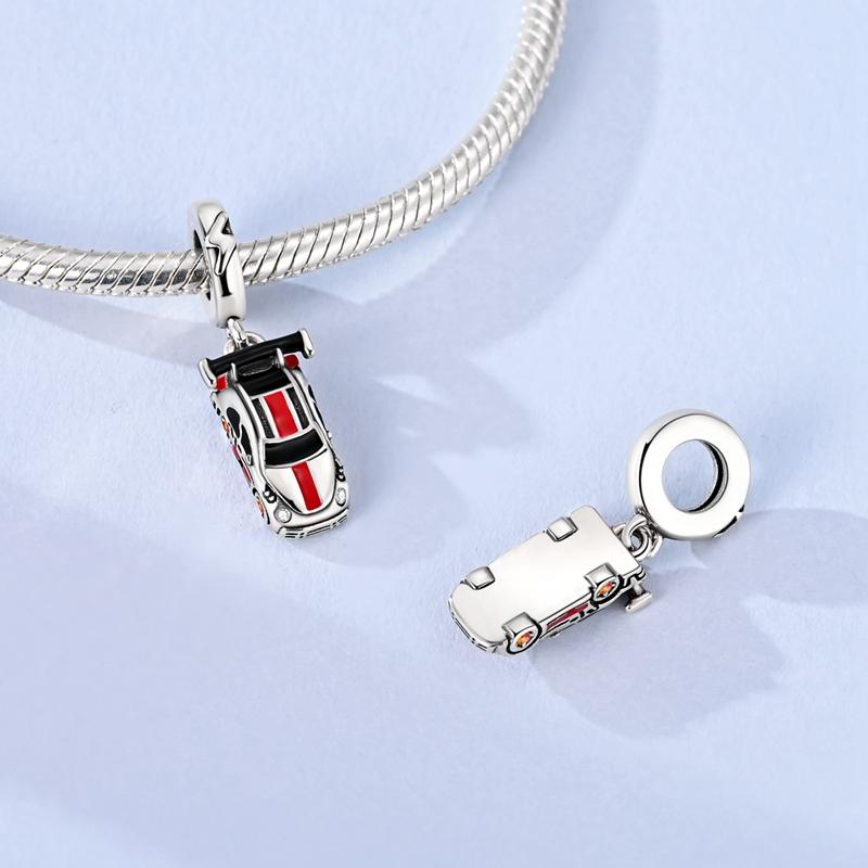 New Charms Pendant 925 Silver Sweet Bear Sun Moon Eyes Charms Beads Fit Bracelet Bangle Necklace For Women Jewelry Gift