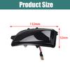 For Volvo C30 C70 S40 V40 V50 V70 S60 Dynamic Blinker LED Turn Signal Side Mirror Blinker Lights Indicator Flasher 2005--2009