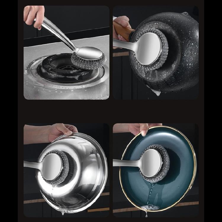 Edelstahl Scheuerbürste Spülbürsten Set Langlebige Metallbürste für Harte Oberflächen