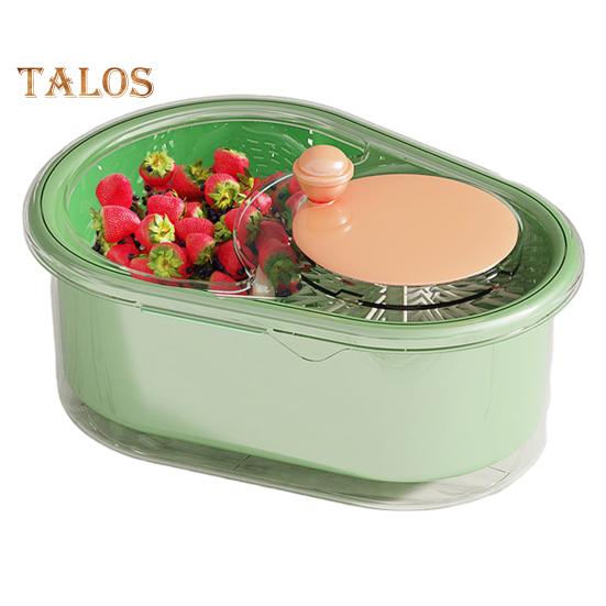 

Большая емкость для мойки фруктов, вращающаяся чаша со съемной щеткой, простая в использовании ручная мойка фруктов и овощей, сливная корзина