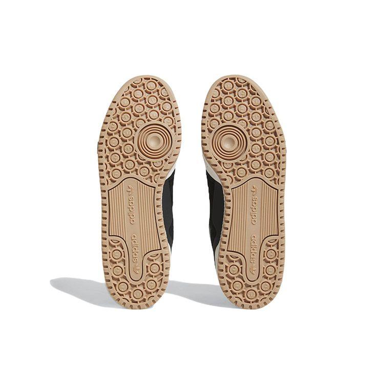 adidas Forum Low Czarne Białe Gumowe Sneakersy Unisex Core-Black Cloud-White Cream-White ID6857