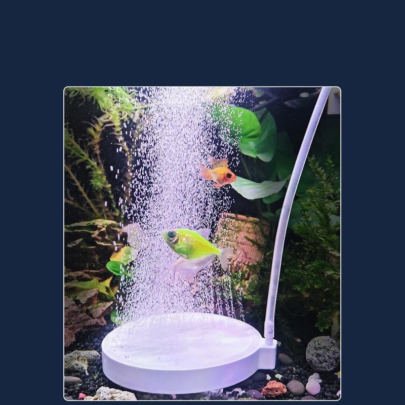 Nano Luftstein Sauerstoffbelüfter für Fischtank Aquarium rund Luftblase Teichpumpe Hydroponischer Diffusor Aquatische Sauerstoffanreicherung A