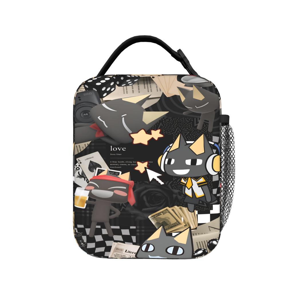 Toro Inoue Cat Lunch Bag For Child Graphic Design Lunch Box Vintage Office Cooler Bag Portable Insulated Oxford Tote Food Bags