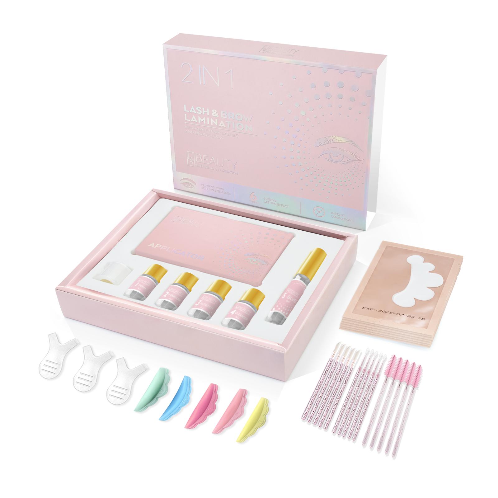 Professional Semi-Permanent Curling Eyelash Eyebrow Lash Lift Instant Perm Lamination Kit