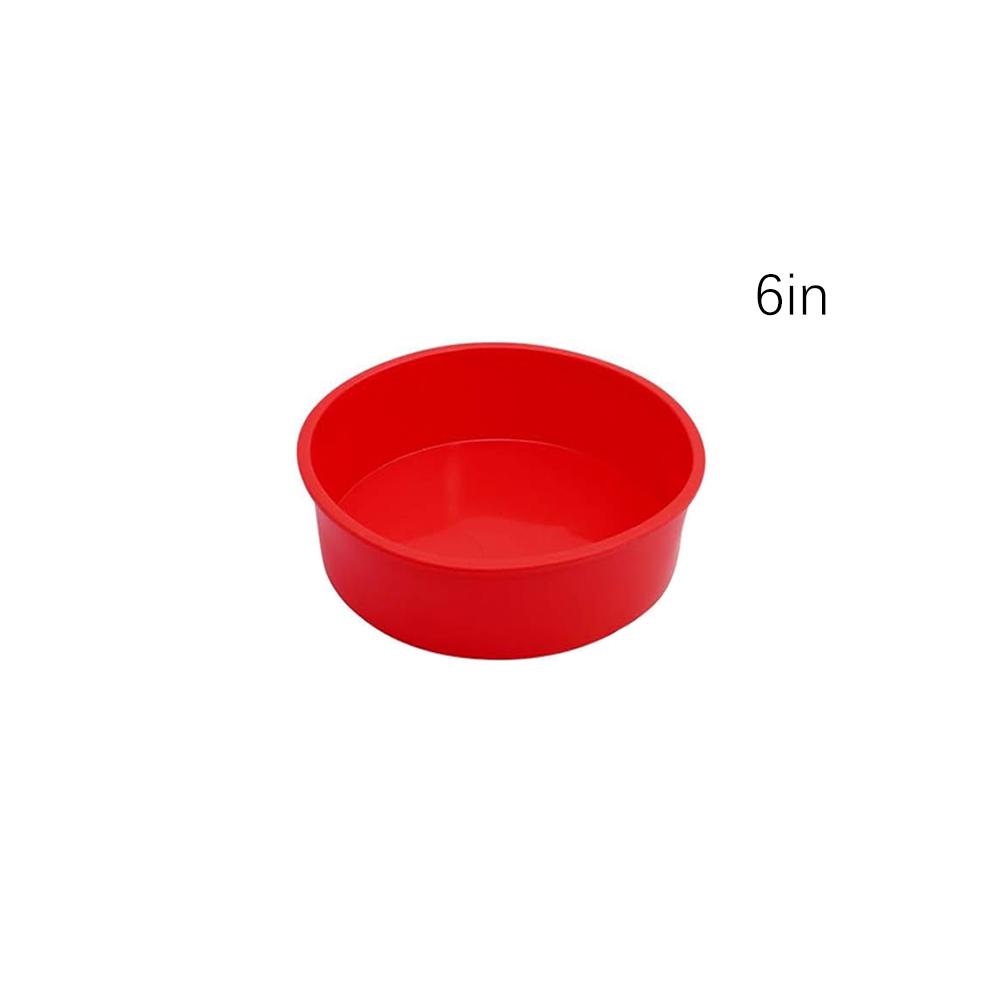 4 6 8 Inch Round Cake Pans Silicone Molds for Baking Layer Cakes Cheese Chiffon Rainbow Cake Baking Pans