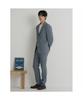 Binpolmen Seersucker Pattern Set-Up Standard Fit Pants Navy