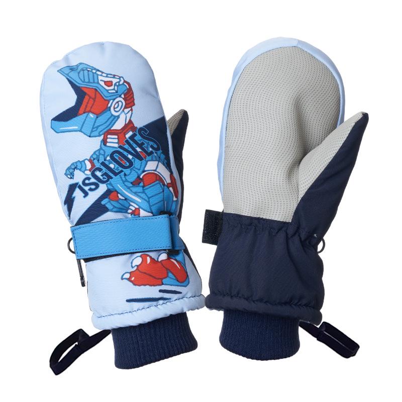 New Style Winter Waterproof Windproof Baby Mittens with Velvet Lining