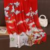 New Chunqiu Li brocade long silk scarf women's fashion versatile scarf foreign style beach shawl sun protection travel scarf