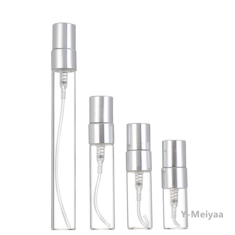 10/50PCS 2ML 3ML 5ML 10ML Glass Bottle Essential Oil Bottle Fine Mist Spray Bottle Mini Portable Perfume Bottle High Quality