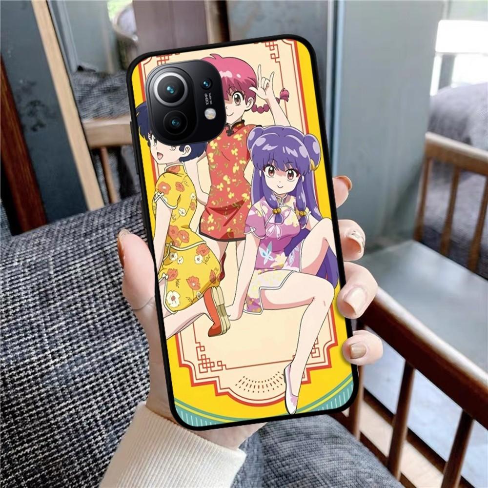 Cartoon Ranma ½ Phone Case For Xiaomi Mi 5X 8 9 10 11 12 Lite Pro 10T PocoX3pro PocoM3 Note 10 Pro Lite