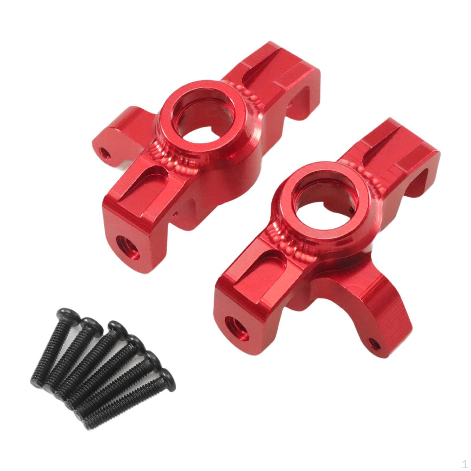 

RC Car Front Steering Cup 1/14 Modification Spare Parts Metal Component Multifunction red
