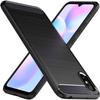 Protective Case - E.F.CONNECTION - Redmi 9A - Flexible - Carbon Fiber - Shockproof Black
