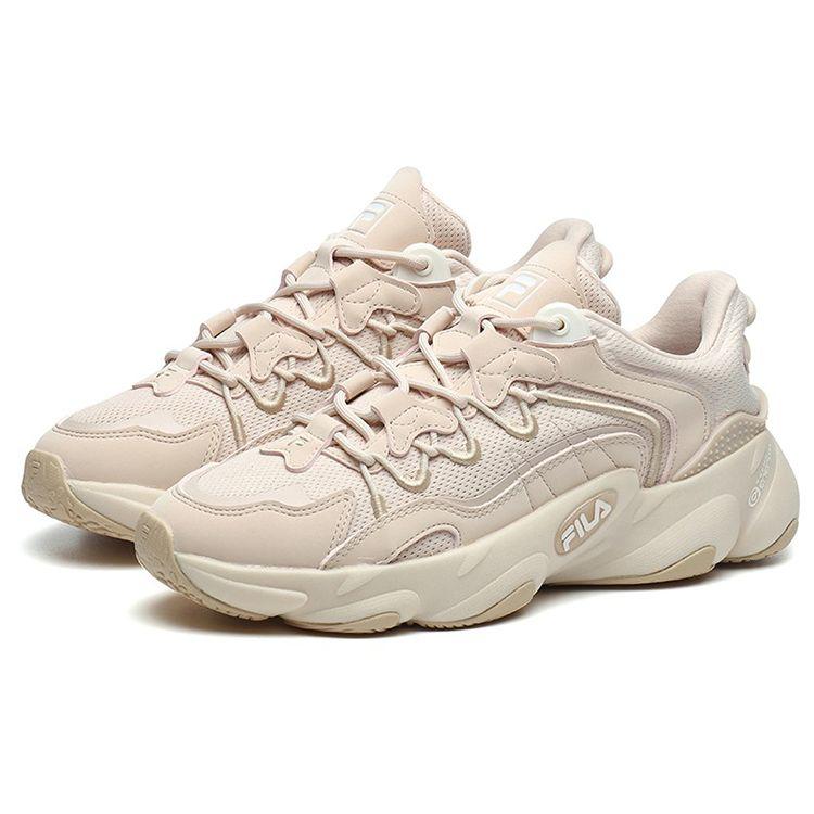 FILA Fabric Synthetic Leather TPU Casual Low-Top Dad Shoes Women sneaker Light-Pink F12W141105FWP