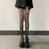 Y2K Butterfly Print Transparent Silk Pantyhose For Women Vintage Ultra-Thin High Stockings Nylon Tights Legging Lolita Girl Scok