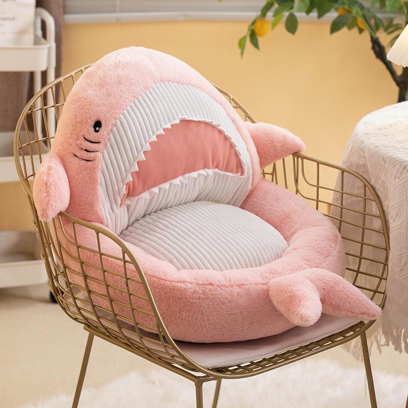 Perna Drăguță Rechin Desen Animat Canapea Acasă Pluș Tatami Birou Dormitor Talie Mașină Călătorie Pernă Cadou Fată Copii Decorațiune Acasă
