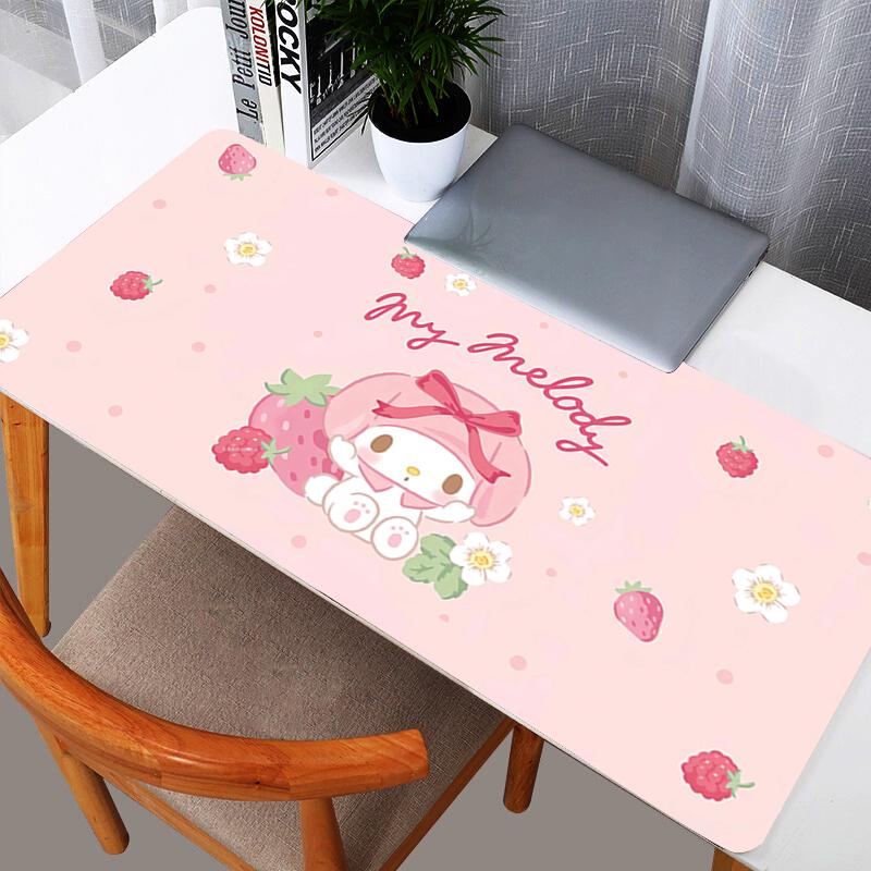 My Melody Mouse Pads Computer Laptop Big durable Keyboard Mouse Mat Anime Mousepad Keyboards Gamers Decoracion Desk Mat