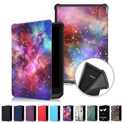 Bemalte Hülle für Pocketbook Touch Lux 5 4 / Basic Lux 2 Schlanke Smart Cover für Pocketbook 616/627/632/606/628/633 Schlaf-/Wachhülle