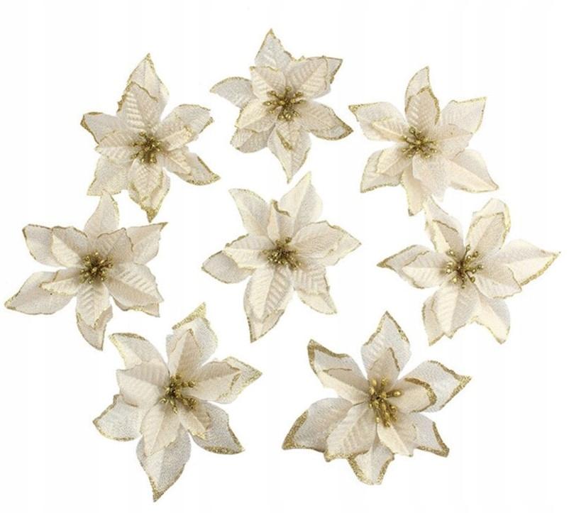 Christmas Star Flowers 6 Pcs [Se-Gb16]