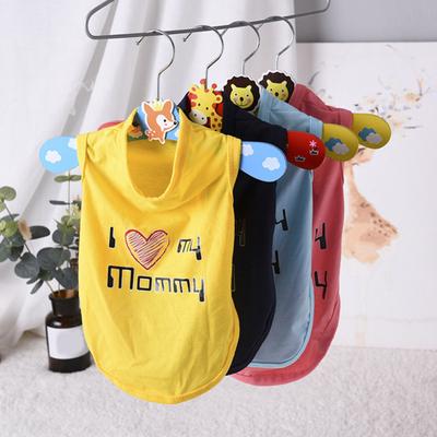 Pet Vest Cartoon Printing Soft Decorating Dogs Cats Short Sleeve Tops