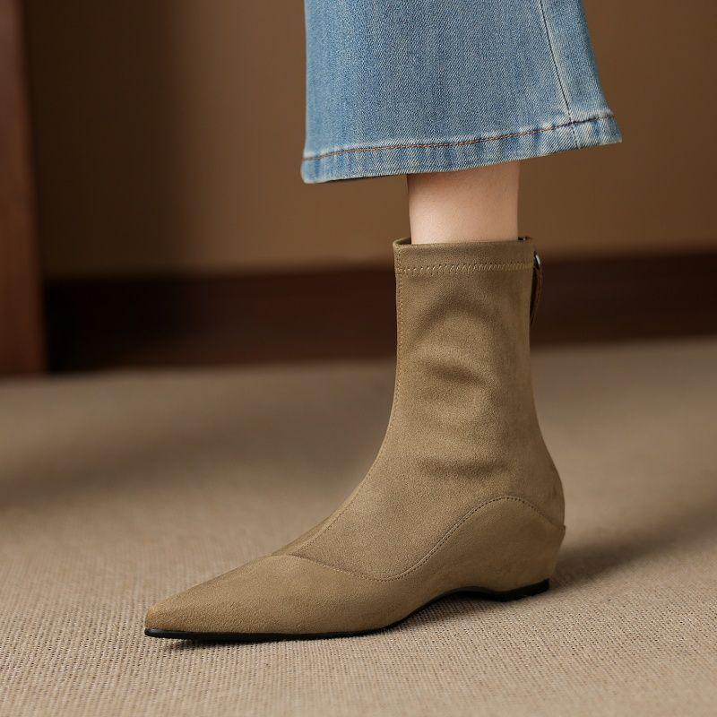 

Женские французские ретро ботильоны с острым носком - Коллекция Осень/Зима 2025: Универсальный, Эластичный, Увеличивающий Рост и Стройнящий Дизайн 38