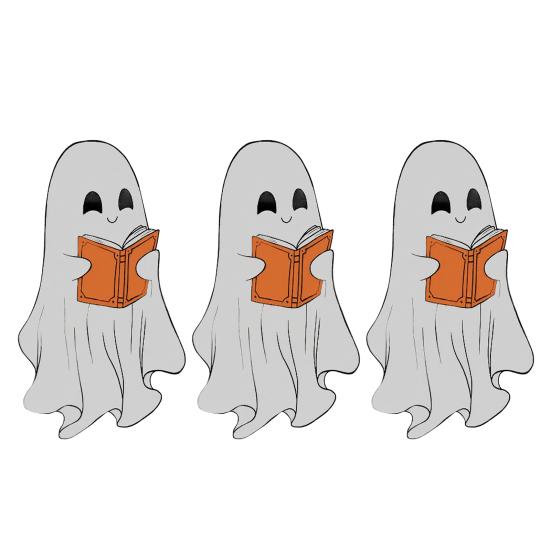 Průhledná záložka duch Halloween Roztomilý duch Záložka na čtení Gotický čtenářský doplněk pro milovníky knih Dárky