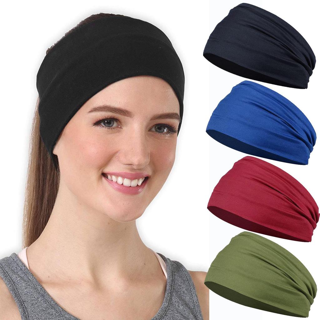 Women's Retro Elastic Yoga Headband - Sweat-Absorbing, Sweat-Proof Sport Hair Accessory