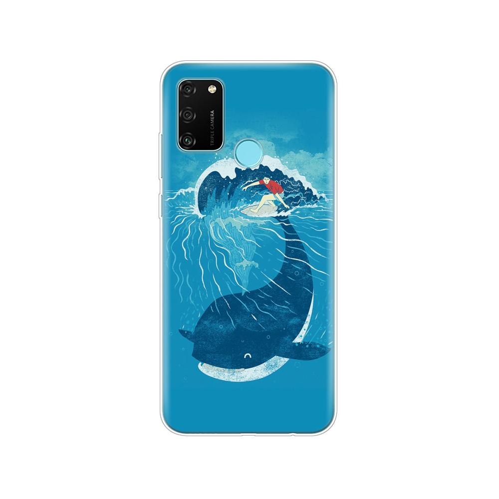 Hülle für HONOR 9A Hülle 6,3 Zoll; Weiche TPU-Silikon-Handyhülle für Huawei Honor 9A 9 A MOA-LX9N Rückseitenschutz Coque Funda Hülle