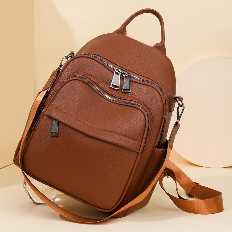 New Trend Backpack Simple Backpack Women's Fashion Versatile Leisure Travel Bag