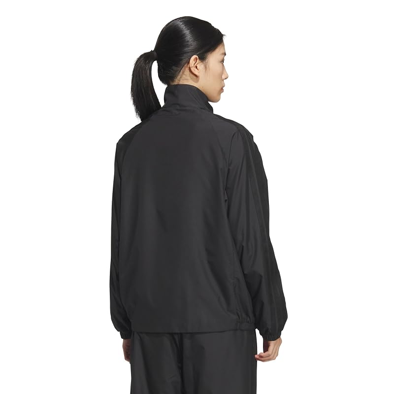 Adidas Track Top Must Haves 3-Stripes Windbreaker Women's QB062 Black/Black (KA0949) Size S