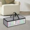 Baseball Hat Storage Bag Large Capacity Clear Window Dust Proof Foldable Portable Zipper Non-woven Fabric Clothes Bedding Sheet Toys