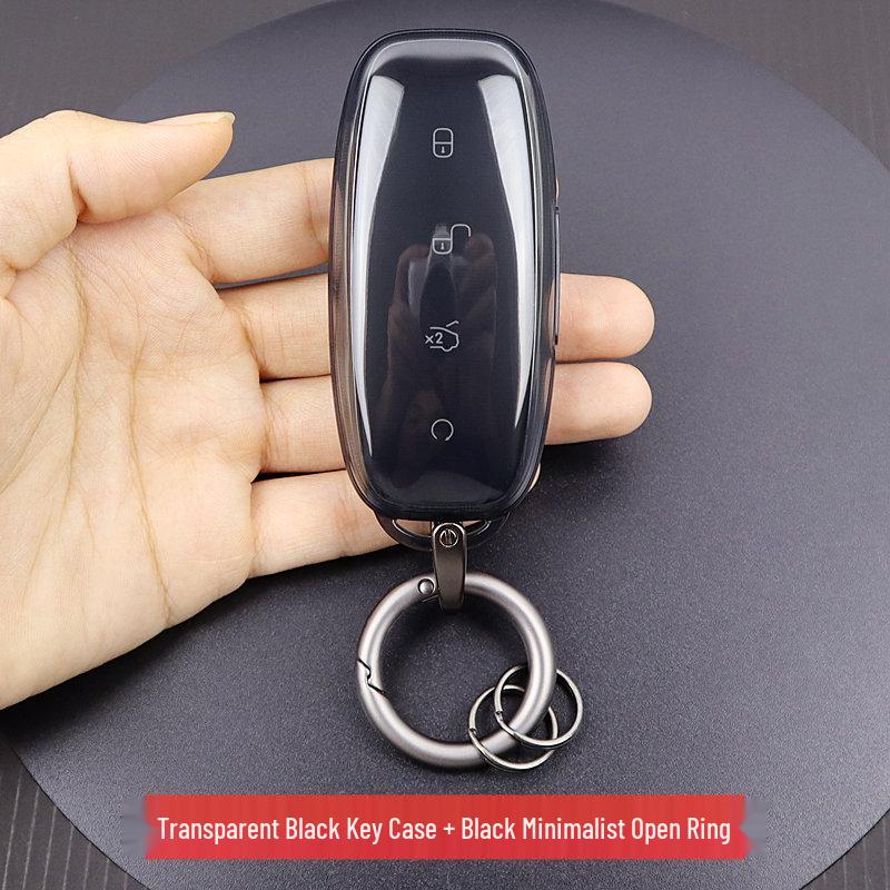 Ultra-Thin Full Coverage Transparent Key Case for BYD D9 N7 N8 Cars