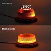 Solar Rechargeable LED Warning Light Rotating Flashing Beacon Magnetic Battery Police Light Night Warning Signal Lamp Waterproof