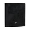 Montblanc Artisan Series Markenlogo Doppelfalt Leder Kartenetui Herren Kartenetui Schwarz 114607