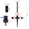 Garden Pop-up Watering Sprinkler 0~360 Degree Adjustable Scattering Nozzle 1/2" Thread Bracket Farm Lawn Crops Irrigation Tools