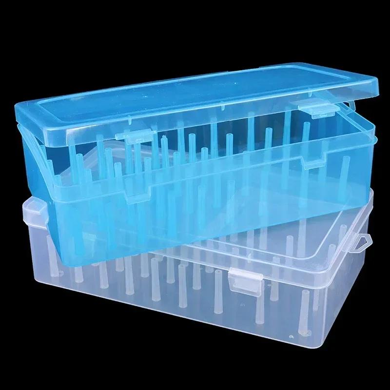 New Sewing Thread  Box 42 Pieces Spools Bobbin Carrying Case Container Holder Craft Spool Organizing Case Sewing 24 Spools