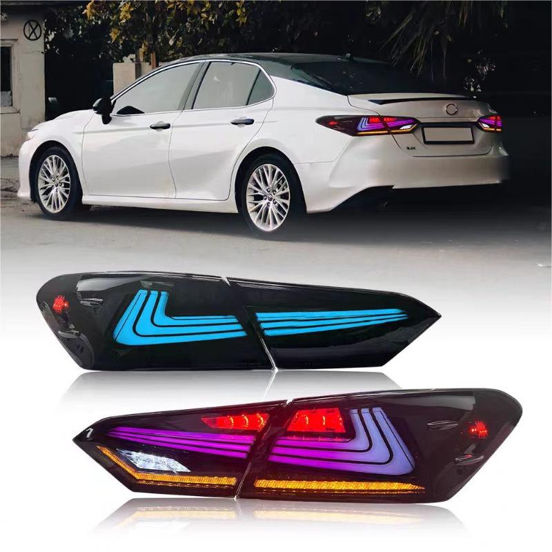 

RGB LED Taillight Assembly for 18-23 Camry: Includes Daytime Running, Brake, and Turn Signal Lights Package dimensions 64*52*19.5 CM