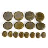 16pcs/set Hot Spa Massage Stone Set Heated Green Jade Body Massage Rock Kit