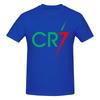 Cr7 Football Insulated Loose Tshirt Retro Vibe Highdefinition Printing Cotton Tee