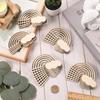 10PCS Rainbow Wood Cutout Unfinished Wooden Unfinished DIY Crafts Hanging Ornaments Cloud Discs Slices for Home DIY