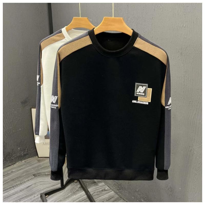 Round Neck Sweatshirt For Men In Spring And Autumn New Autumn And Winter Men'S Long Sleeves