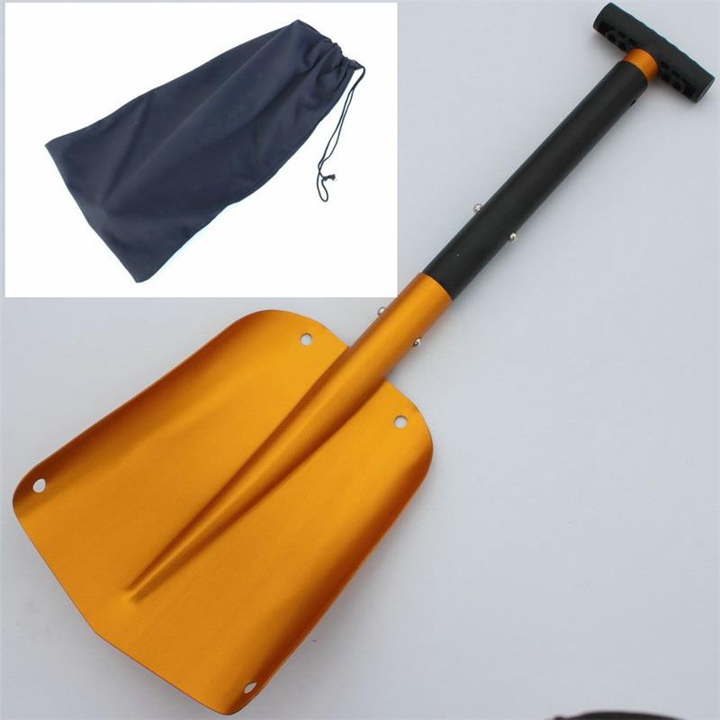 Aluminiumlegierung Schaufel Auto Offroad Kleine Schaufel Outdoor Faltbare Schneeschaufel Reise Werkzeuge Auto Mit