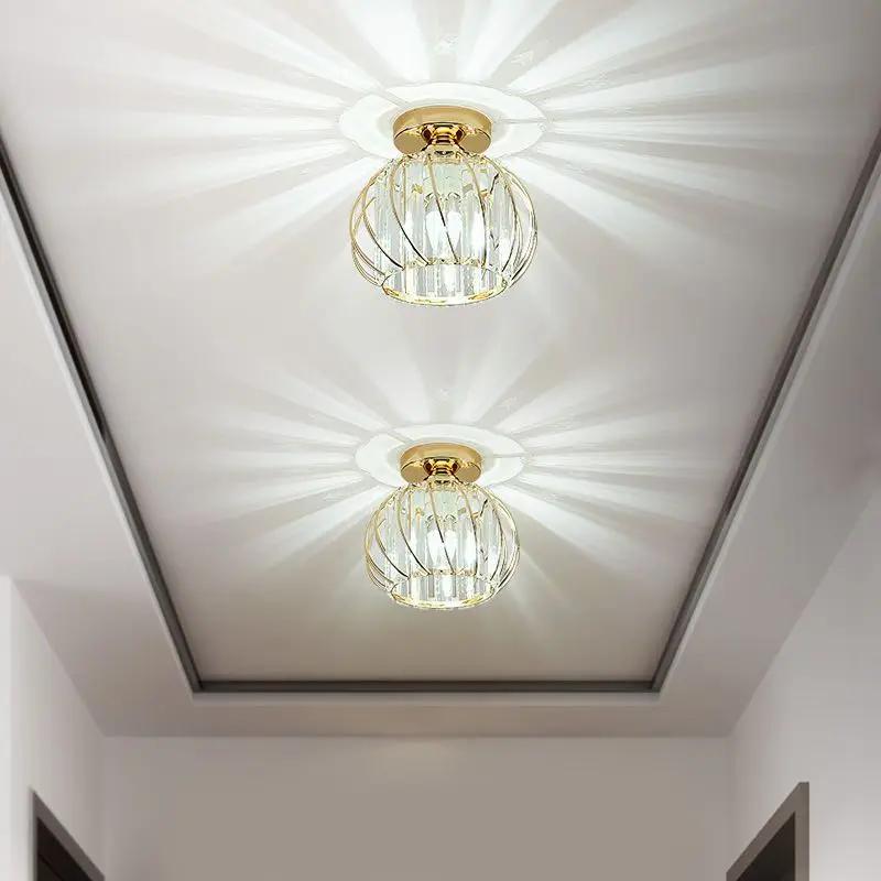 Modern LED Ceiling Lights Living Room Hallway Lighting Front Porch Home Deocoration Ceiling Lamp Glass Minimalist Light Fixture